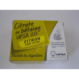 Citrate de betaine upsa 2 g citron sans sucre