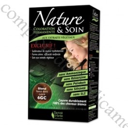 Coloration permanente Blond foncé doré cuivré Nature & Soin Coloration permanente Blond foncé doré cuivré Nature & Soin