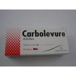 Carbolevure adulte 30 gélules Carbolevure adulte 30 gélules