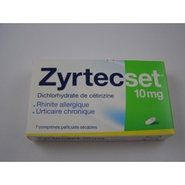 zyrtecset 10 mg 7 comprimés zyrtecset 10 mg 7 comprimés