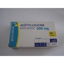 Acétylleucine Biogaran 500 mg 30 comprimés