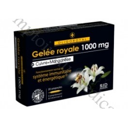 Gelée Royale 1000 mg + Cuivre + Manganèse OLIGOROYAL Gelée Royale 1000 mg + Cuivre + Manganèse OLIGOROYAL