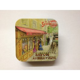 Savon boîte métal année 30 boutique 100g Savon boîte métal année 30 boutique 100g
