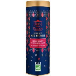 Thé de la pagode thé noir bio cerise givrée 80 g Thé de la pagode thé noir bio cerise givrée 80 g