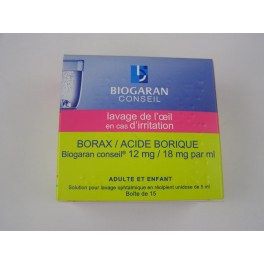 Borax / acide borique Biogaran conseil unidoses 